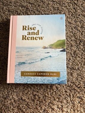 Candace Cameron Bure Rise and Renew Hardcover Book - Blue, Pink, Gold